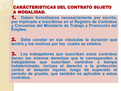 Derecho Laboral Clases De Contrato De Trabajo Ppt