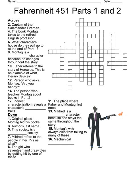 Fahrenheit 451 Parts 1 And 2 Crossword Wordmint