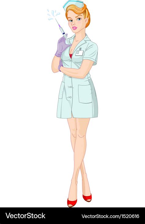 Sexy Nurse Royalty Free Vector Image Vectorstock