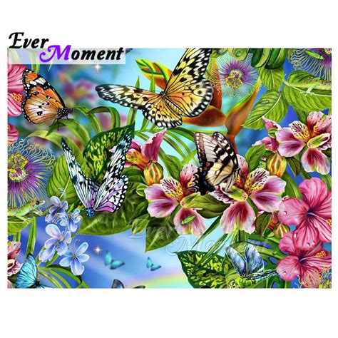 Ever Moment Diamond Painting 5d Diy Mosaic Butterfly Full Square Drill