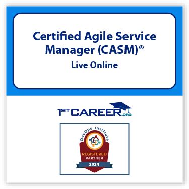 Certified Agile Service Manager CASM Live Online Course Code CASM