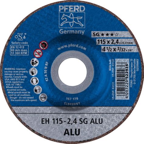 Cut Off Wheel SG Alu EH 115x2 4mm Pferd Cutting Discs For Metal And