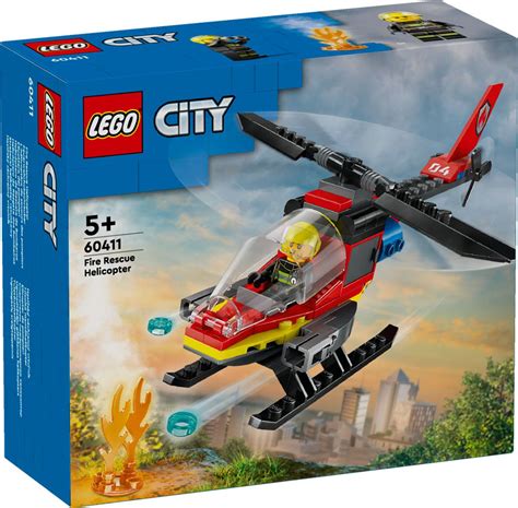 Lego® City 60411 Fire Rescue Helicopter Build And Play Australia