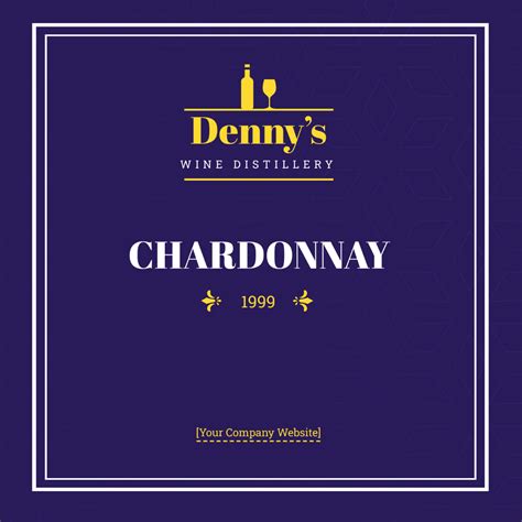 Free Wine Club And Restaurant Label Template To Edit Online