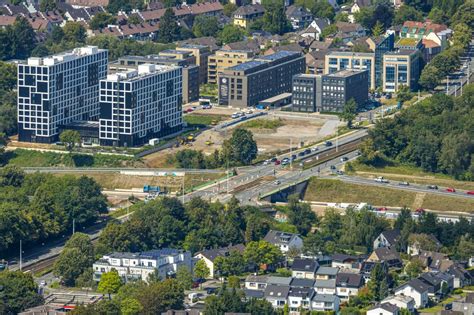 Bochum Aus Der Vogelperspektive Neubau Eines Studenten Wohnheim In