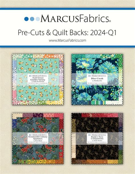 2024 Q1 PRE CUTS QUILT BACK Marcus Fabrics Quality Textile