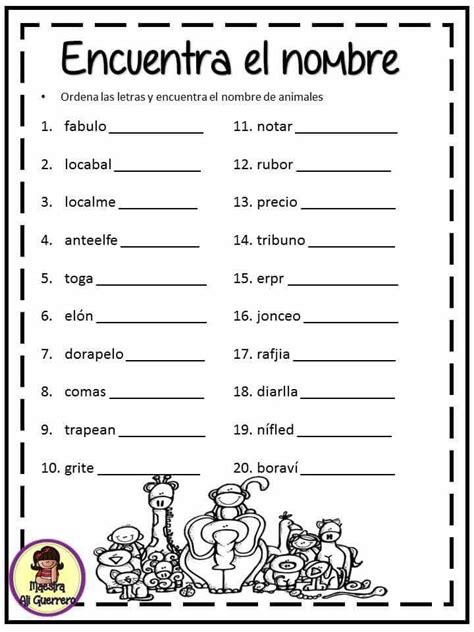 Ejercicios De Ortografia Para Sexto Grado Tesama