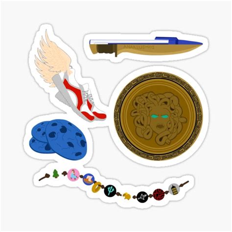 Percy Jackson Sticker Set Sticker For Sale By Kberg6 Redbubble