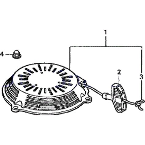 Recoil Starter Assembly For Honda Hrg Sd Izy Lawnmower L S Engineers