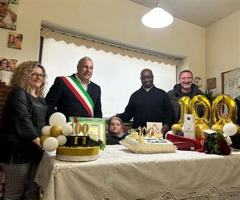 TORRICELLA SICURA GRANDE FESTA PER I 100 ANNI DI NONNA SANTINA COLA