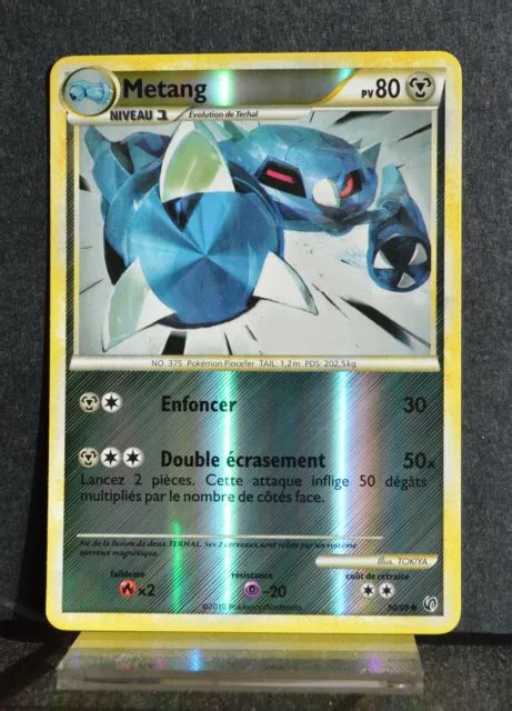 CARTE POKÉMON 30 90 Metang 80 PV REVERSE HS Indomptable NEUF FR EUR 4