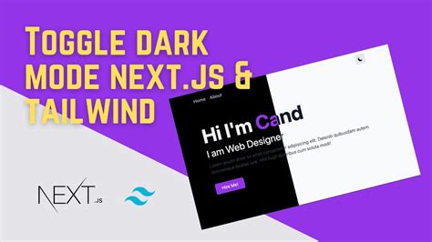 Dark Mode In Next Js And Tailwind Css Youtube