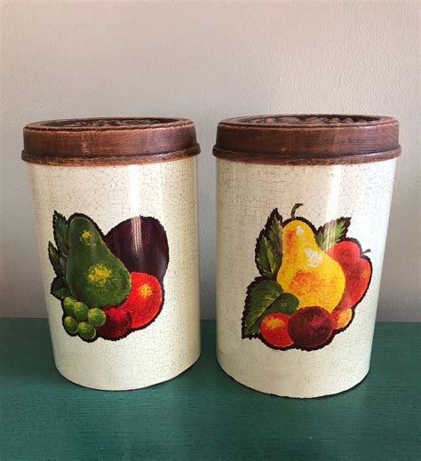 Vintage Cheinco Canisters Etsy Canada