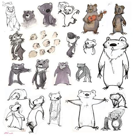 Character Design Bears Character Design Bear Character Design