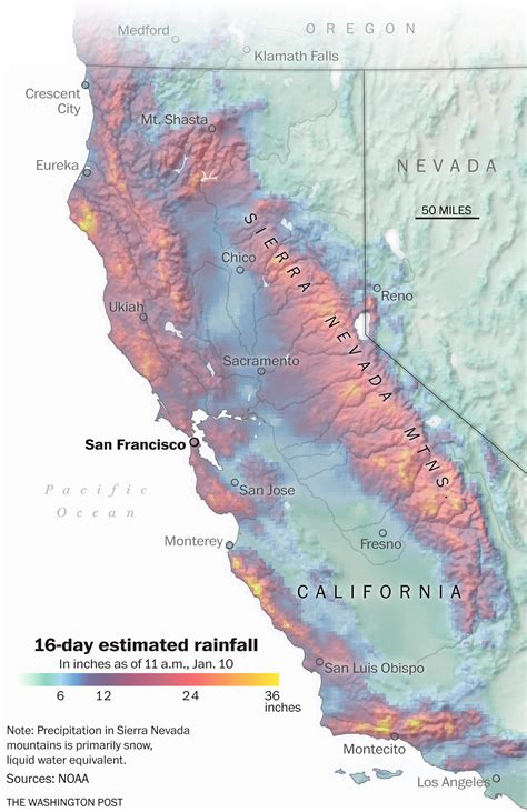 California Rain Map