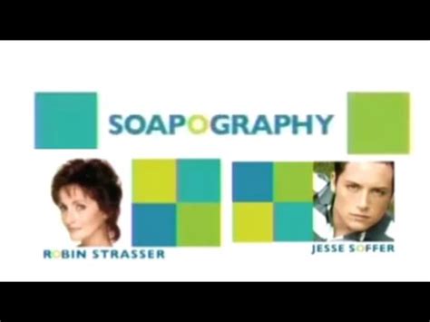 Soapography With Robin Strasser And Jessie Soffer Youtube