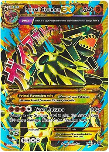 Buy Pokemon Trading Card Primal Groudon Ex Full Art Xy Ancient