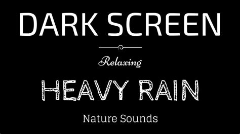 Heavy Rain And Thunderstorm Sounds For Sleeping Black Screen Fall Asleep Fast Sleep Sounds