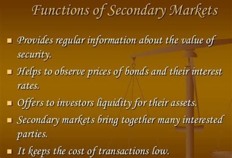 Functions Of Capital Markets Why Capital Markets Matter