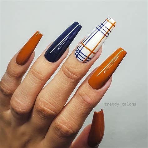 40 Beautiful Nail Design Ideas To Wear In Fall Trendy Pumpkin Colour