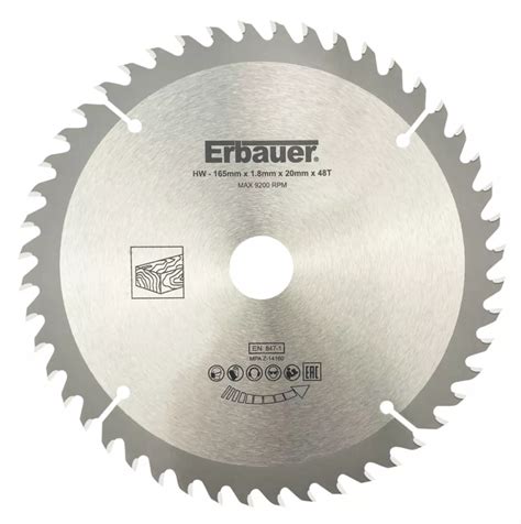 Erbauer Wood Circular Saw Blade Mm X Mm T Screwfix