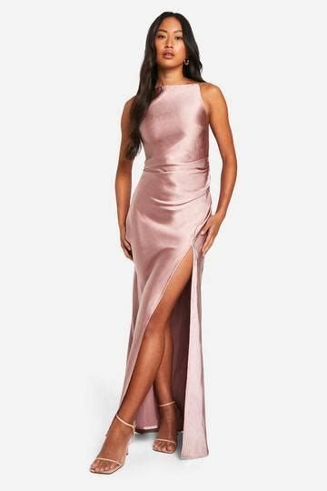 Satin Maxi Dresses Boohoo Uk