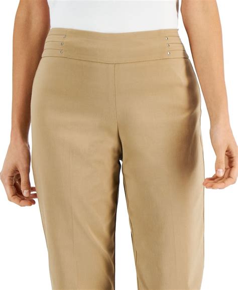 Jm Collection Embellished Pull On Capri Pants Created For Macys