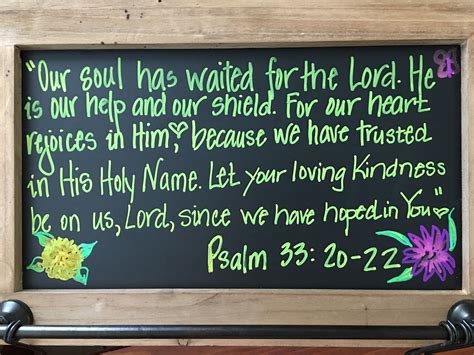 Pin By Pamela Waters On Grace Psalm 33 Psalms Chalkboard Quote Art