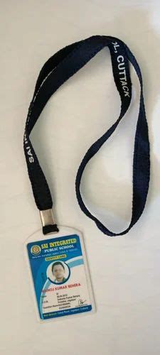 Red Base Satin Ribbon Printed ID Card Lanyard At Rs 40 Piece In