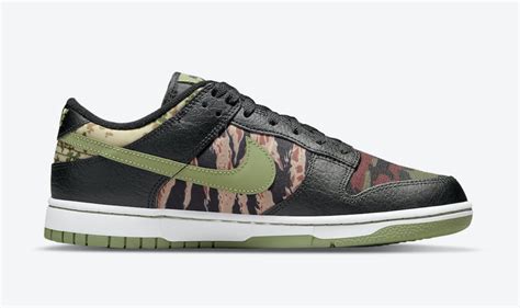 Nike Dunk Low Black Multi Camo DH0957 001 Release Date SBD