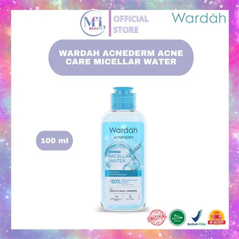 Jual MFI Wardah Acnederm Acne Care Micellar Water Netto 100ml