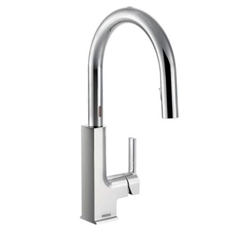 Moen Sto Single Handle Touchless Pull Down Sprayer Kitchen Faucet With