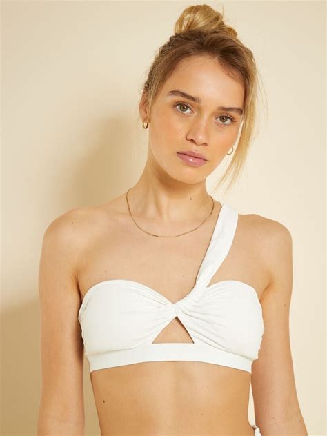 Sujetador De Bikini Tipo Bandeau Blanco Kiabi 14 00