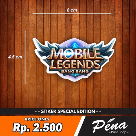 Sticker Stiker Ml Mobile Legend Lazada Indonesia