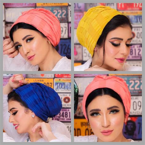 Turkish Plan And Pleated Tulle Women Summer Turban Etsy Summer