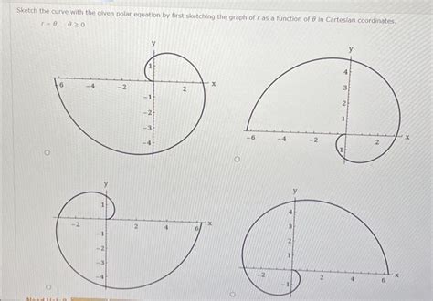 Solved Sketch the curve with the given polar equation by | Chegg.com