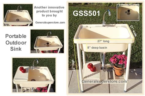 Portable Outdoor Sink Outdoor Sinks Outdoor Camping Kitchen Sink