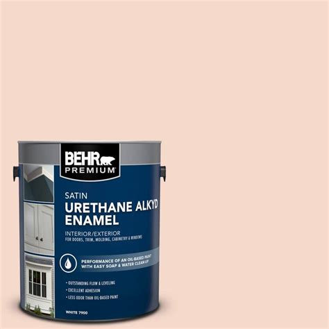 Behr Premium Gal M Pink Sea Salt Urethane Alkyd Satin Enamel