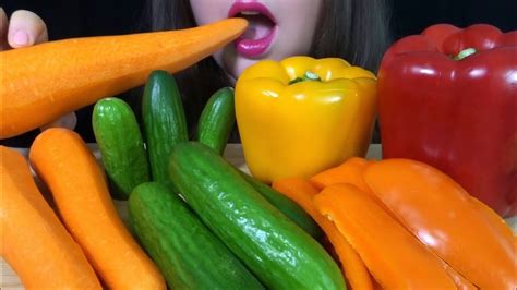 Healthy Eating Asmr Raw Veggie Platter Extremely Satisfying Crunchy