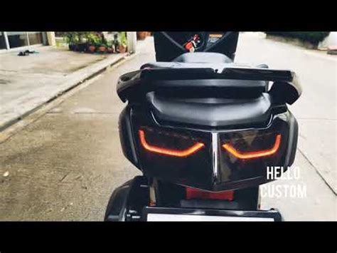 YAMAHA NMAX Custom Tail Light 야마하 엔맥스 튜닝 테일라이트 ไฟทายแตง แบบXMAX YouTube