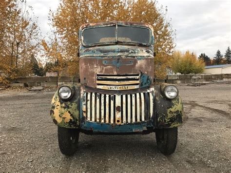 1942 Chevrolet Coe Truck Cab Chassis 1941 1946 Cabover Rat Rod Patina