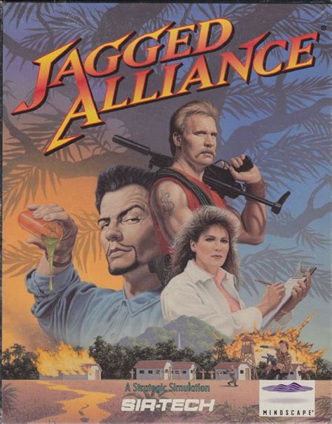 Jagged Alliance (1995) box cover art - MobyGames