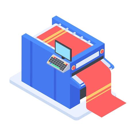 Premium Vector Latest Isometric Icon Of Rolling Machine