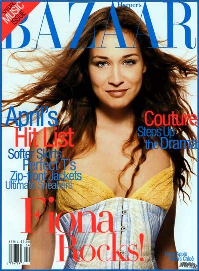 Fiona Apple On The Cover Of Bazaar Upside Down Although You Cant See