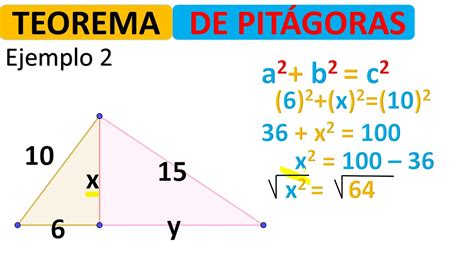 Ejemplos De Teorema De Pitagoras