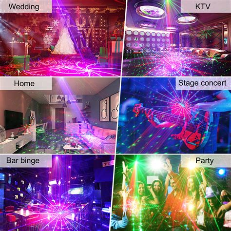 Muster Laser Projektor B Hnenlicht Disco Lichteffekt Rgb Usb Party