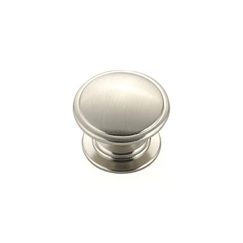 Richelieu Mont Royal 1 1 4 In Brushed Nickel Round Traditional Cabinet Knob In The Cabinet Knobs