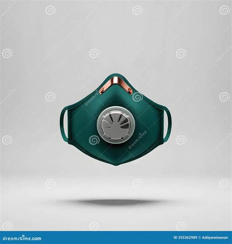Respirator With Filter Cartridges Icon Black And White Vector Sign