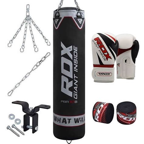 RDX F10 Saco De Boxeo Con Guantes De Gimnasio En Casa 8 Pzas