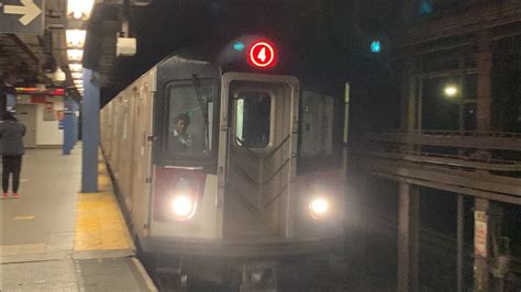 Crown Heights Utica Av Bound Kawasaki R A Express Train At